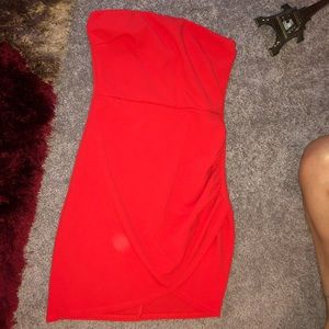 BLUE BLUSH Orange Dress